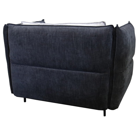 Boss Washed Black & Taupe Lounge Chair Armchair
