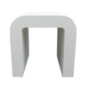 White ‘Concrete Look’ Asahi Side Table / Bedside Table