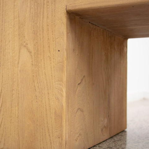 Rustic Reclaimed Elm Wood “Olma” Interior Design Bench With A Difference