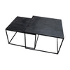 Tonto Modern Nesting Coffee Table Set - Black