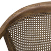 Newport Modern Fabric & Rattan Armchair / Occasional Chair - Natural