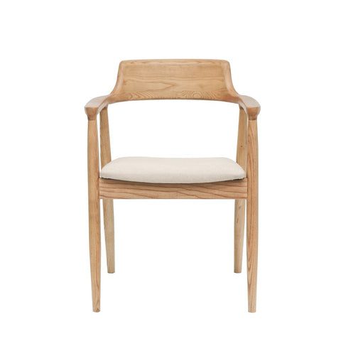 Ealing Dining Chair Natural Linen - Haute Couture