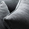 Lotus Luxurious Modern Slipcover Sofa / Lounge Ottoman Black Colour