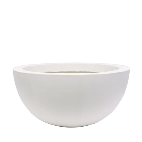Awatere White Cement Outdoor Planter - Larger 1m