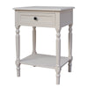 Cyrus Accent Bedside Table / Side Table - French Country Chic in Pearl White