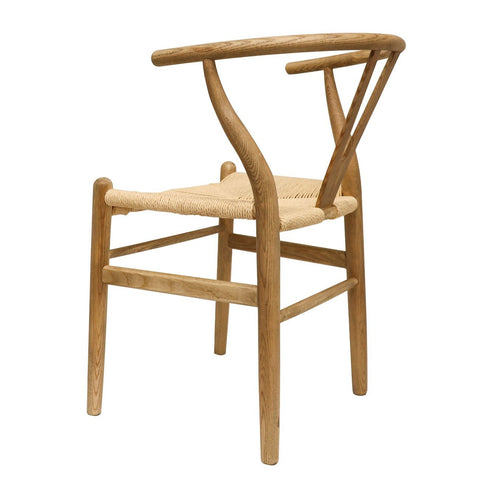 Joffre Dining Chair Rattan Weave & Oak Wood