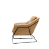 Italian Leather Modern Workshop Chic Lounge Chair Armchair - Golden Tan