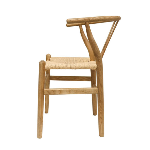 Joffre Dining Chair Rattan Weave & Oak Wood