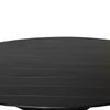 Bondi Black Mango Wood Round Dining Table - Modern Chic