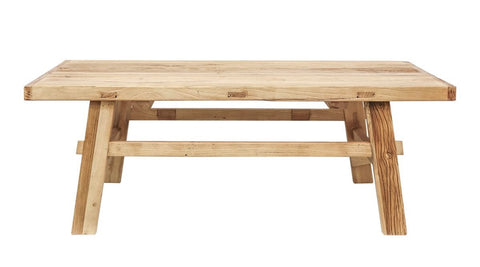 Farmhouse Reclaimed Elm Parq Coffee Table - Handcrafted Chic