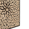 Medium Square Abstract Crusoe Teak Branch Wood Wall Art Panel - Yakisugi Design