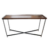 Richmond Oak & Iron Geometric Console Table