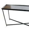 Richmond Luruxious Black Oak & Iron Geometric Console Table