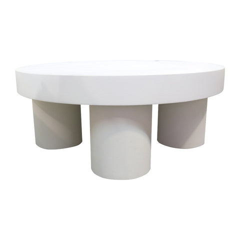 White ‘Concrete Look’ Tuba Coffee Table