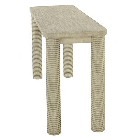 Riad Console Table / Hall Table Carved Circle Geometric Design