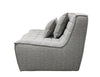 Soho Two Seater Modular Contemporary Sofa - Silver Grey