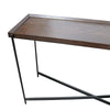 Richmond Oak & Iron Geometric Console Table