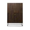 Felix Carved 4 Door Sideboard Cabinet / Cupboard Modern Chic