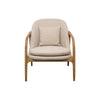 Sedona Natural Linen & Oak Frame Modern Occasional Chair / Lounge Armchair