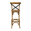 Barstool Bentwood Artistic Natural Oak & Rattan Crossback Bar Stool