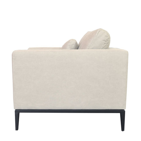 Tyson Comfortably Luxurious Modern Armchair Sand Colour