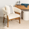 Tulsa Cream Boucle Modern Occasional Lounge Armchair