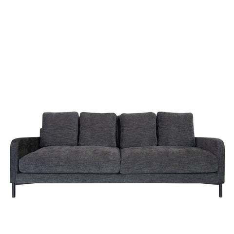 Bromley Boston Black 3 Seater Sofa / Lounge / Couch