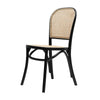 Bentwood Café Artistic Rattan Black Dining Chair