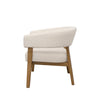 Tulsa Cream Boucle Modern Occasional Lounge Armchair