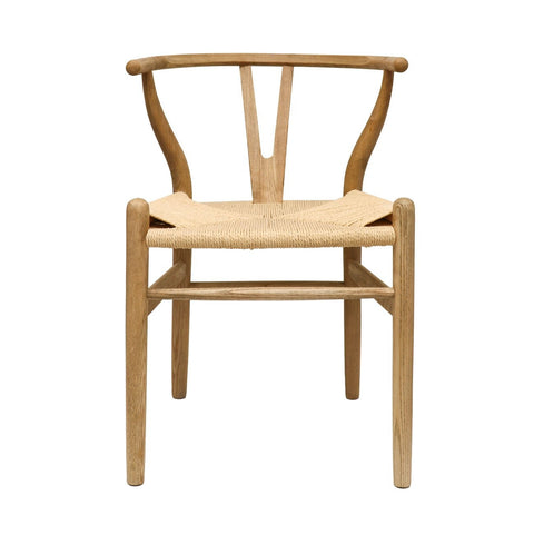 Joffre Dining Chair Rattan Weave & Oak Wood