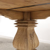 Round Mulhouse Salvaged Elm Wood French Farmhouse Chic Dining Table