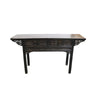 Antique Style Black Canton Console Table Cypress Wood