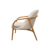 Sedona Natural Linen & Oak Frame Modern Occasional Chair / Lounge Armchair