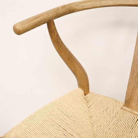 Joffre Dining Chair Rattan Weave & Oak Wood