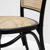 Bentwood Café Artistic Rattan Black Dining Chair
