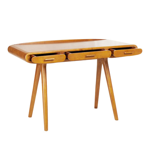 Classical 60s Bergen Desk / Console Table With Three Drawers