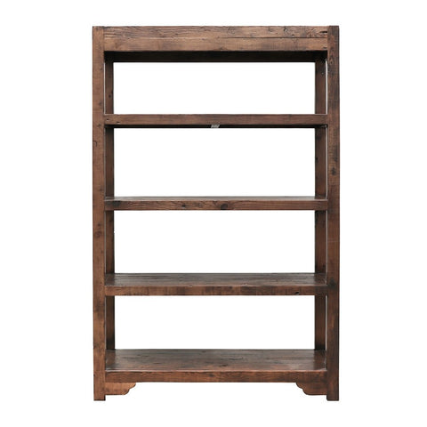 2m Tall Wooden Bakers Rack Rustic Characterful Six Tier Library Bookshelf Bookcase / Entertainment Unit French Country Industrial Chic