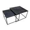 Tonto Modern Nesting Coffee Table Set - Black