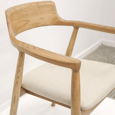 Ealing Dining Chair Natural Linen - Haute Couture