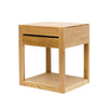 Aspen American Ash Wood Modern Geometric Bedside Table