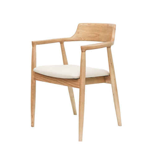 Ealing Dining Chair Natural Linen - Haute Couture