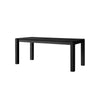 Mika Black Oak Rectangle Dining Table - Modern Chic
