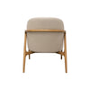 Sedona Natural Linen & Oak Frame Modern Occasional Chair / Lounge Armchair