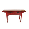 Antique Style Canton Console Table Cypress Wood