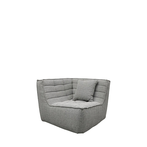 Soho Modular Contemporary Sofa Corner Seat - Silver Grey