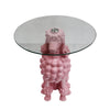 Pink Poodle Dog Side Table Interior Decorative Showpiece