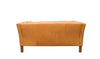 Modena Chestnut Leather Sofa / Lounge Two Seater