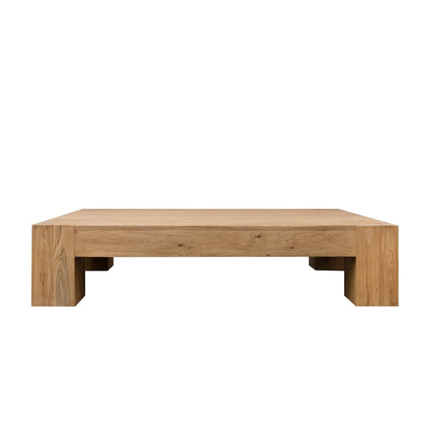 Rustic Reclaimed Elm Wood “Olma” Interior Design Coffee Table