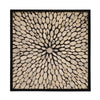 Medium Square Abstract Crusoe Teak Branch Wood Wall Art Panel - Yakisugi Design