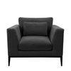 Tyson Comfortably Luxurious Modern Armchair Relaxed Black Colour